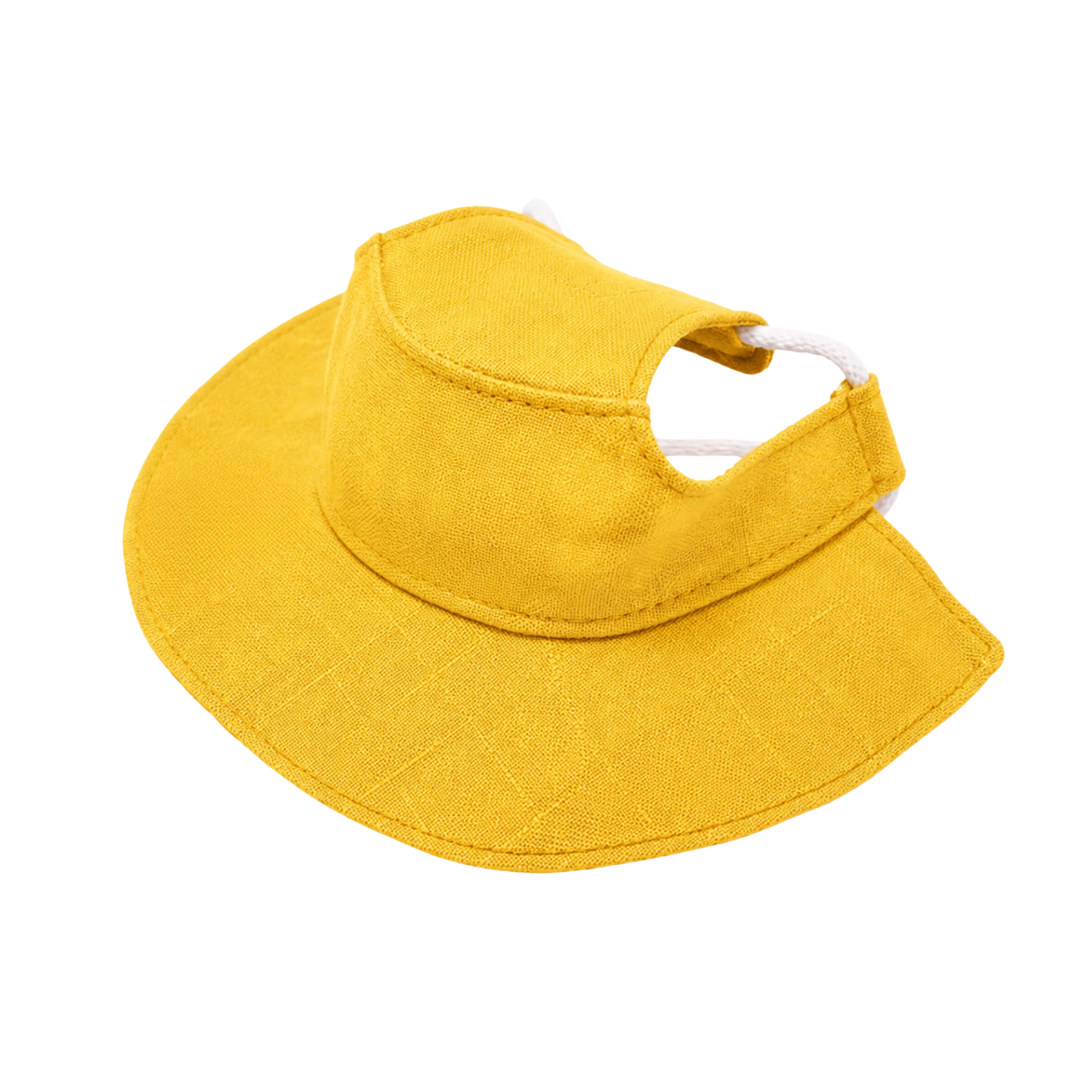 Linen Dog Jumpsuit & Sun Hat Set - Lightweight Summer Dog Outfit