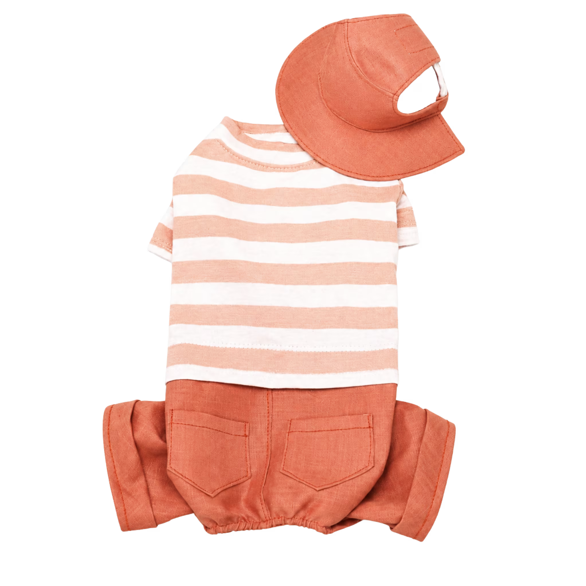 Dog Outfit with Matching Sun Hat