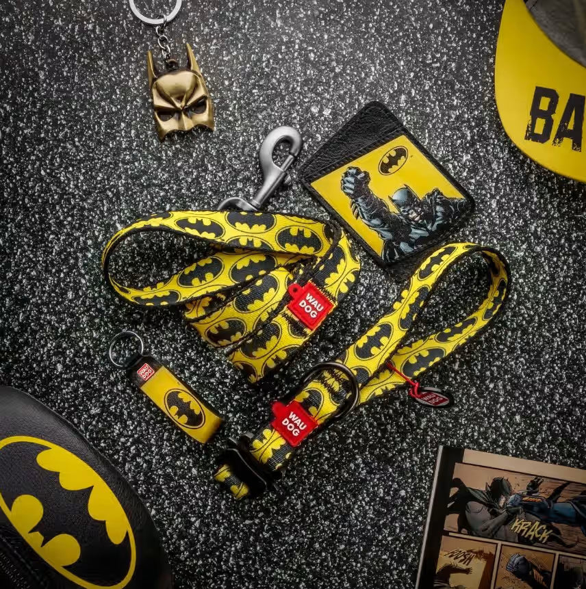 Nylon Dog Harness with Smart QR ID Tag - Batman Collection
