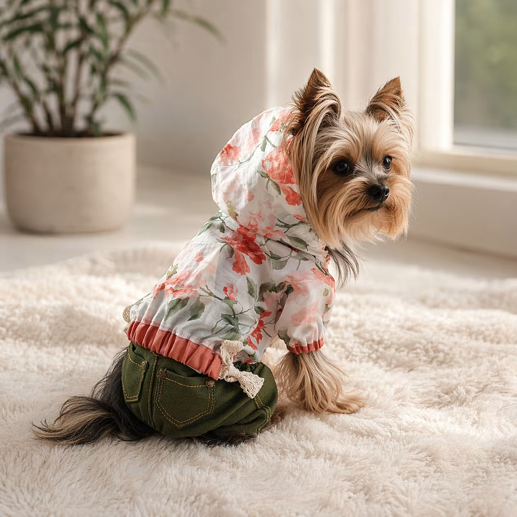 Lightweight Tencel Small Dog Windbreaker