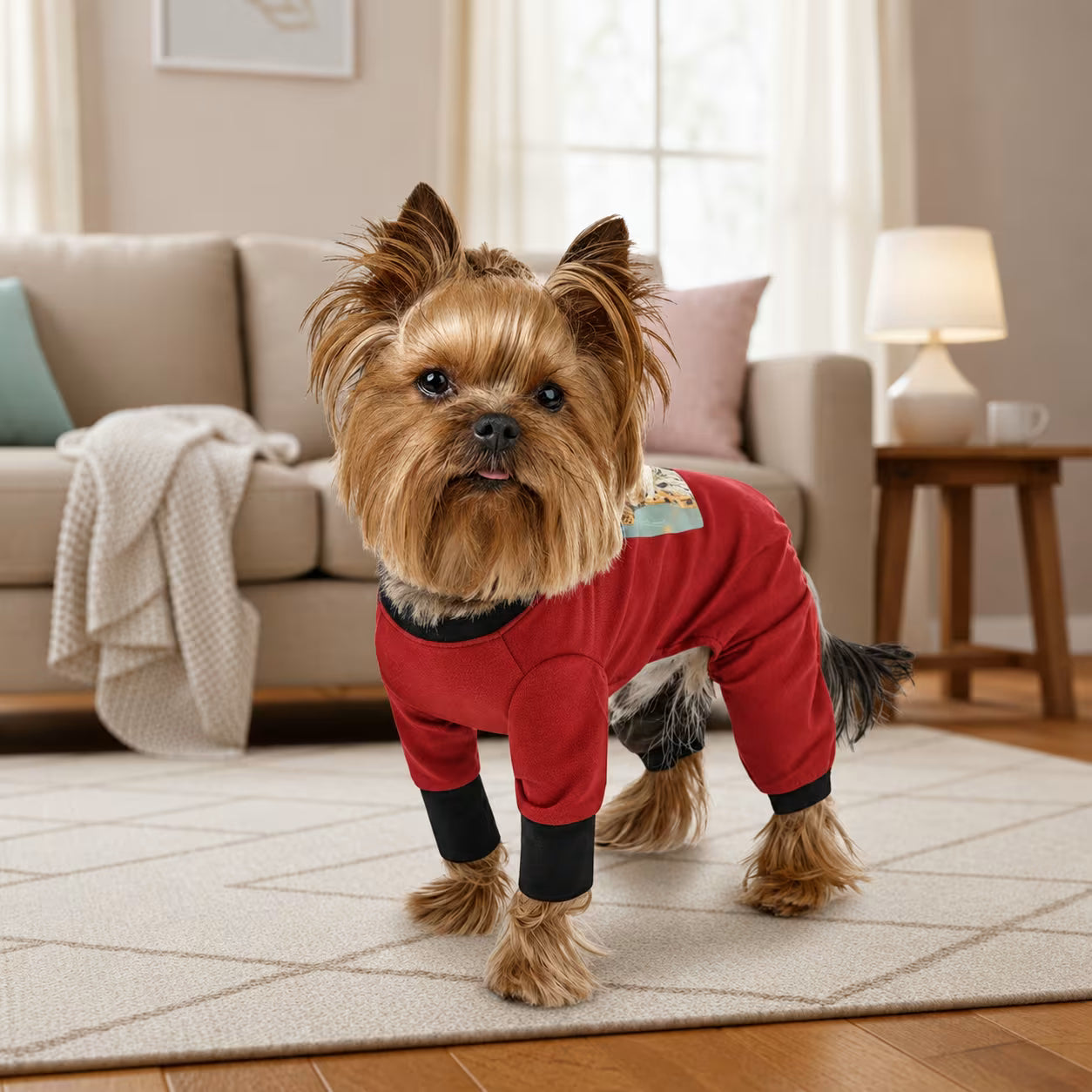 Combinaison douillette en tricot pour chien