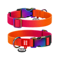 Gradient Recycled Nylon Dog Collar with QR Passport