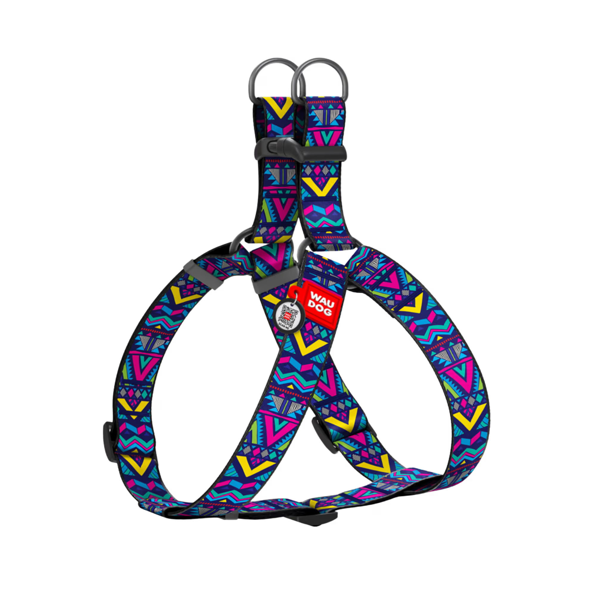 Nylon Dog Harness with Smart QR ID Tag – Indie Collection