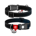 Mono Reflective Dog Collar with QR ID Tag