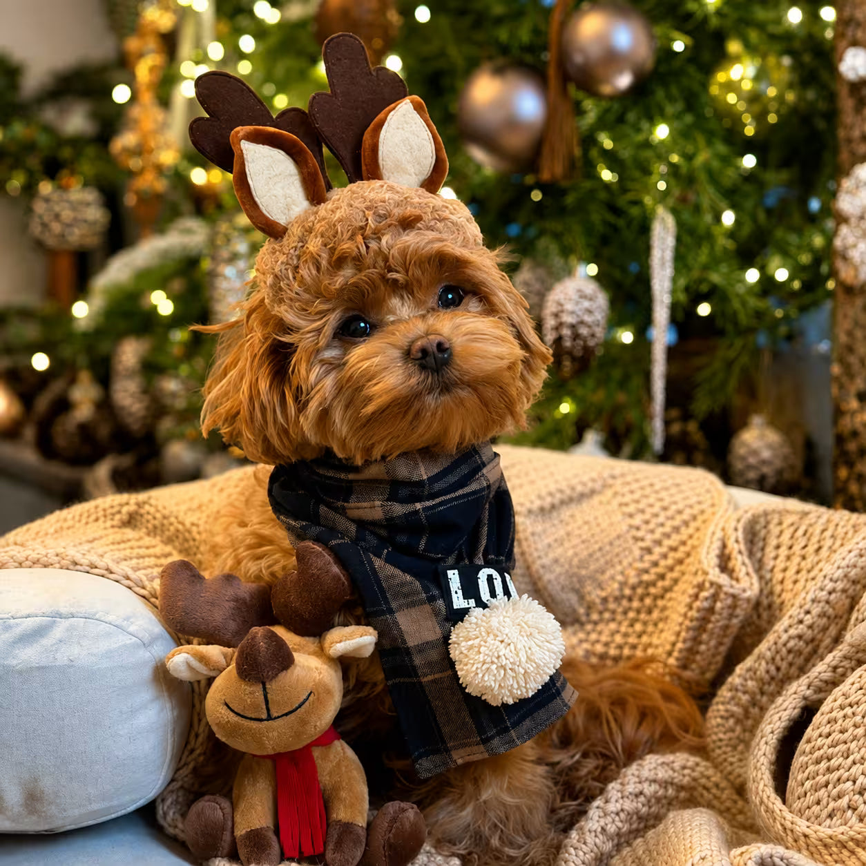 Scottish Wool Dog Scarf