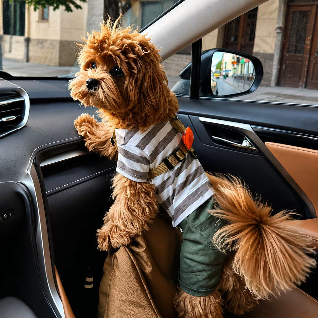 Dog Outfit with Matching Sun Hat