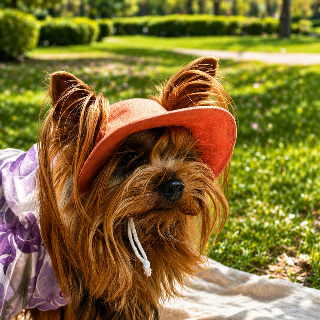 Dog Outfit with Matching Sun Hat