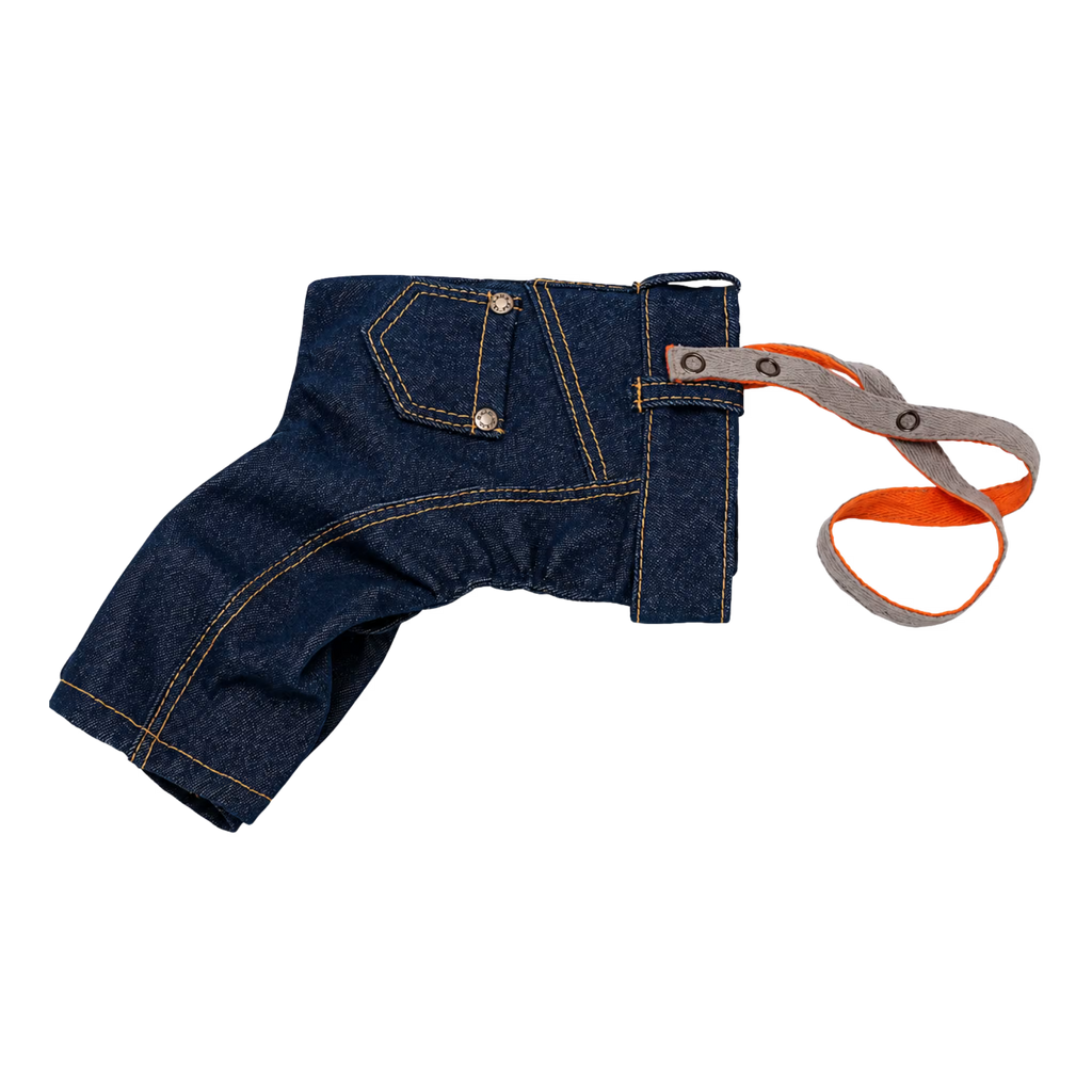 Jeans and Cap Denim Set for Small Dogs
