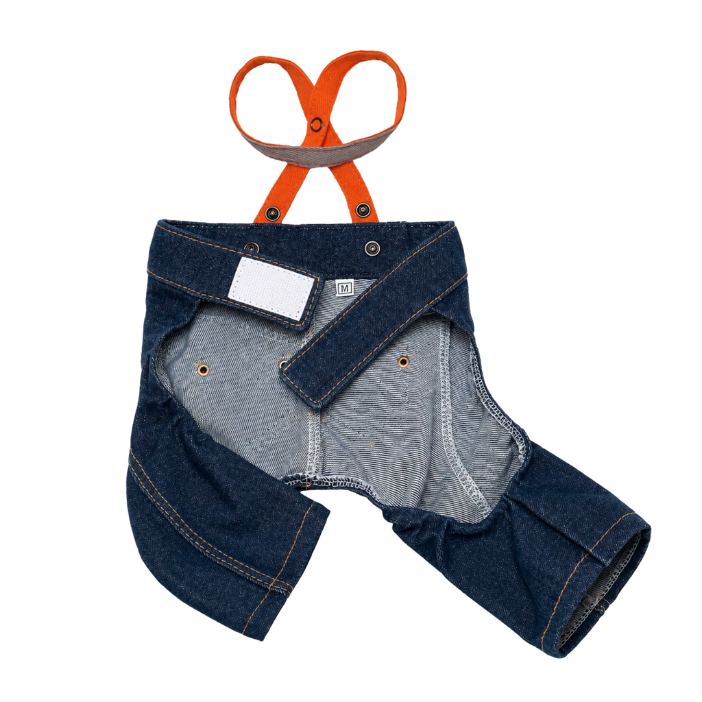 Jeans and Cap Denim Set for Small Dogs