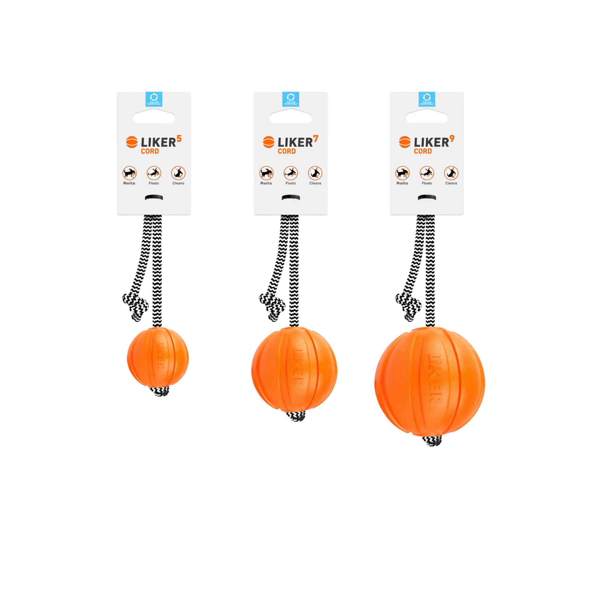 LIKER Cord – Dog Ball with Rope Toy