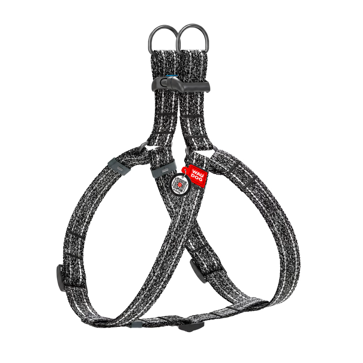 Eco-Friendly Recycled Cotton Dog Harness with Smart QR ID Tag