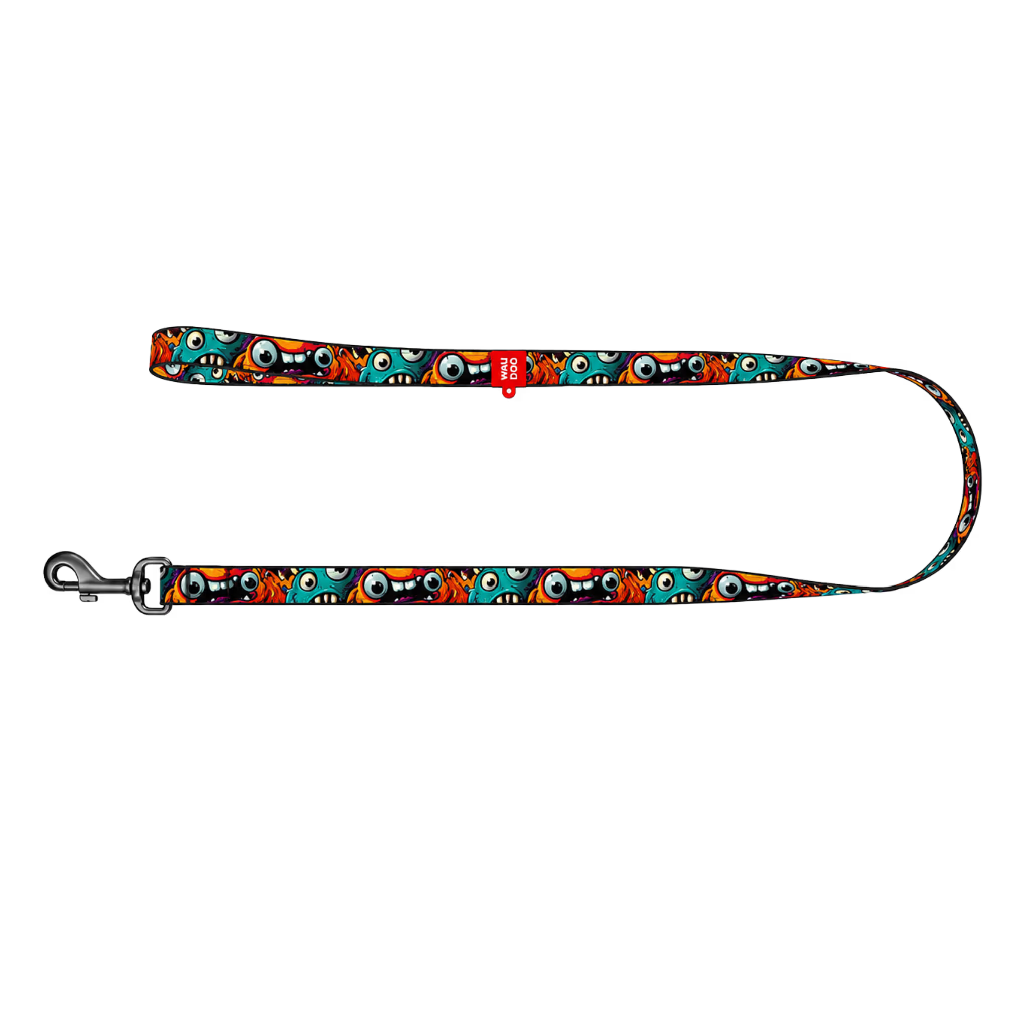 Nylon Dog Leash – Monsters & Oranges Collection
