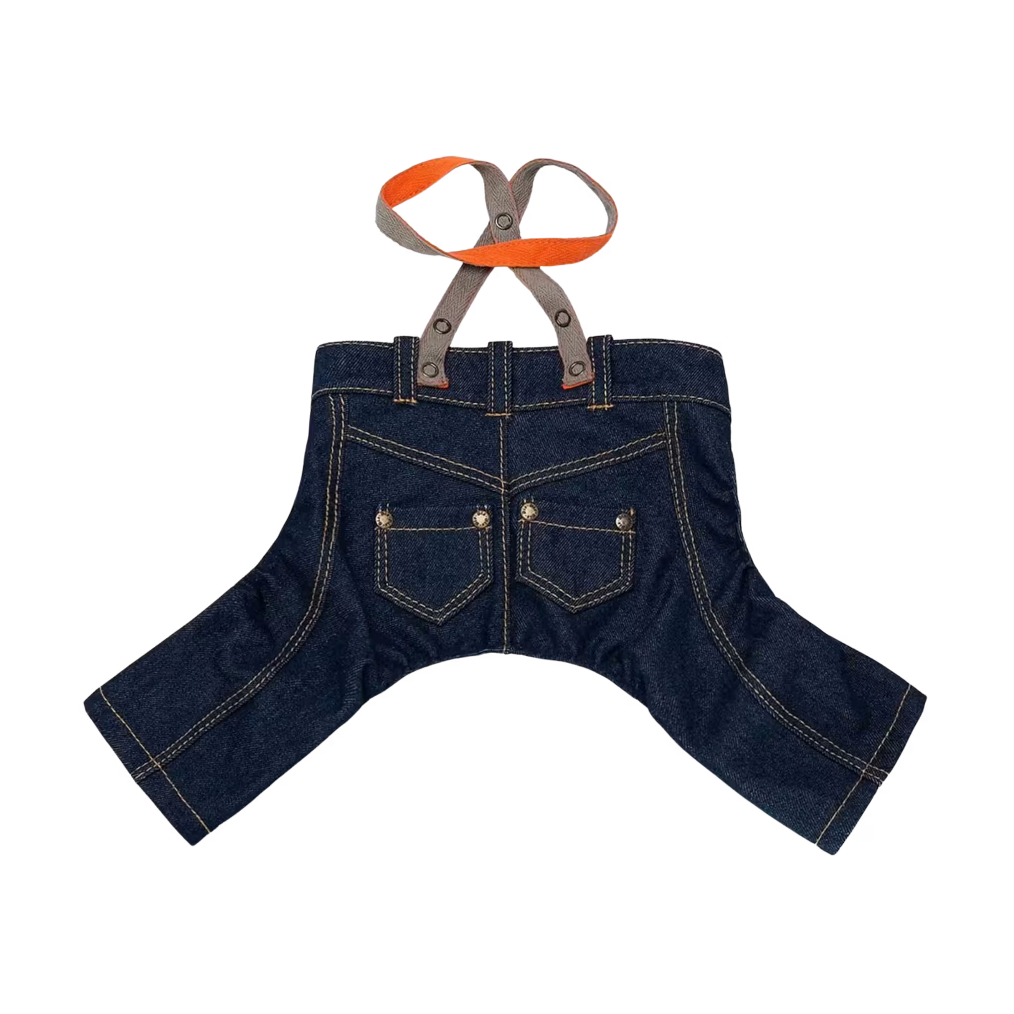 Jeans and Cap Denim Set for Small Dogs