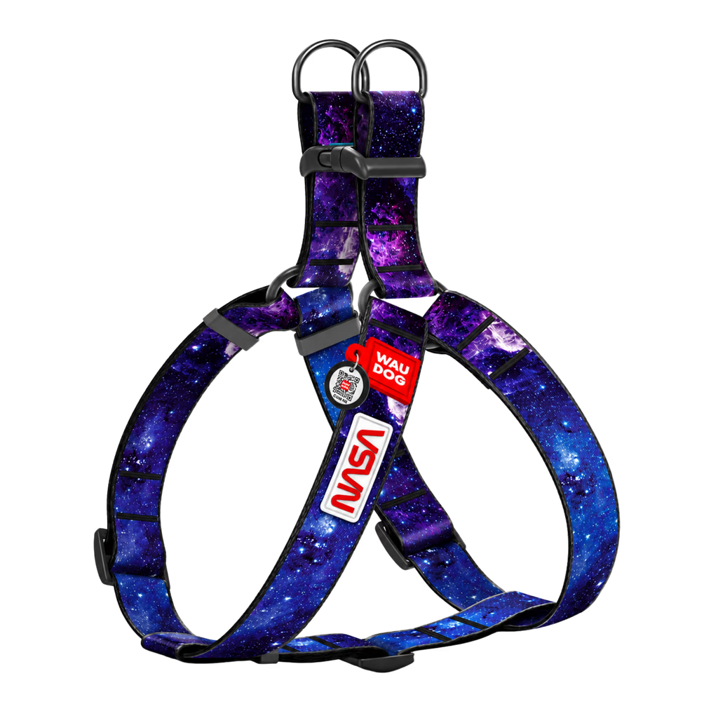 Nylon Dog Harness with Smart QR ID Tag - NASA21 Collection