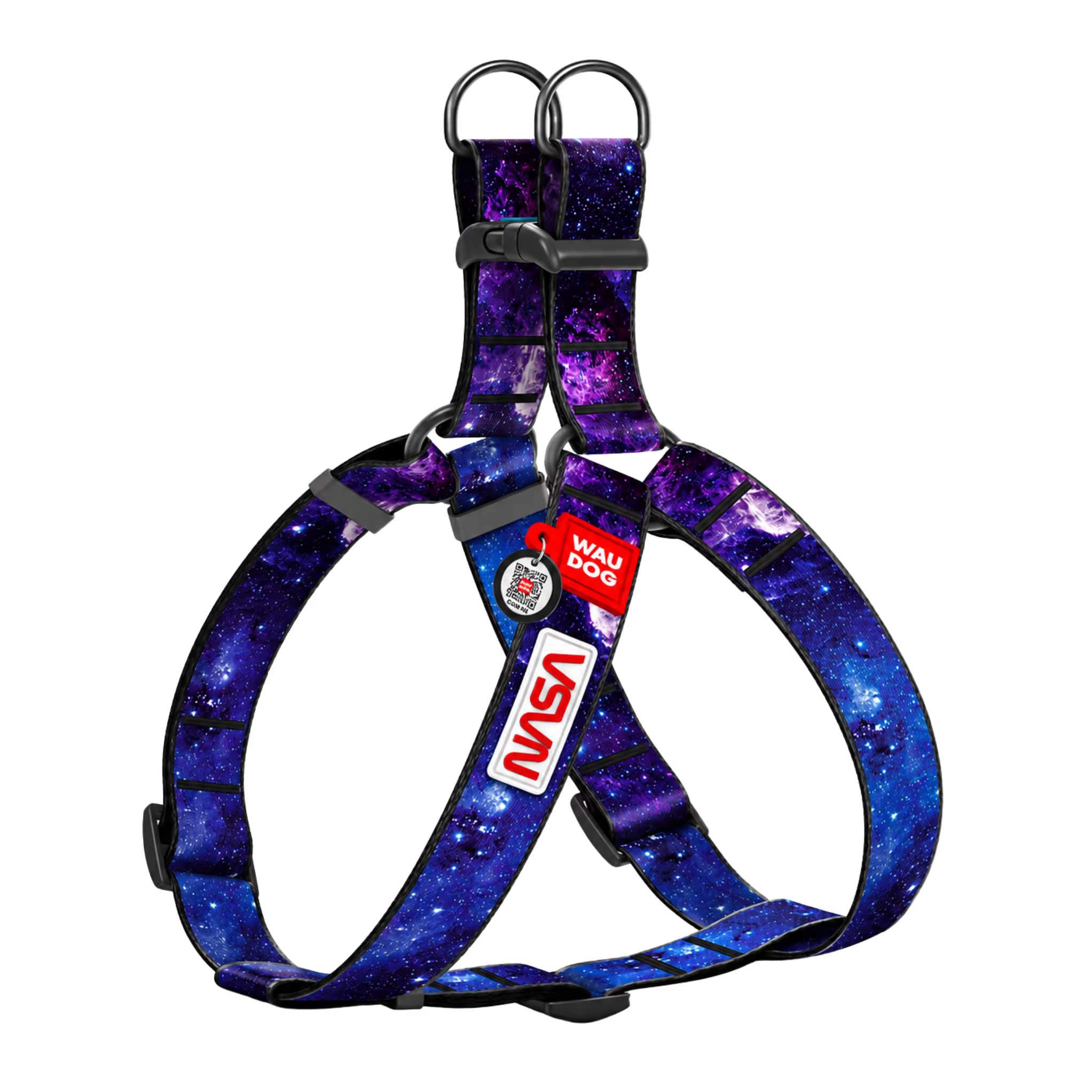 Nylon Dog Harness with Smart QR ID Tag - NASA21 Collection