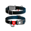 Mono Reflective Dog Collar with QR ID Tag