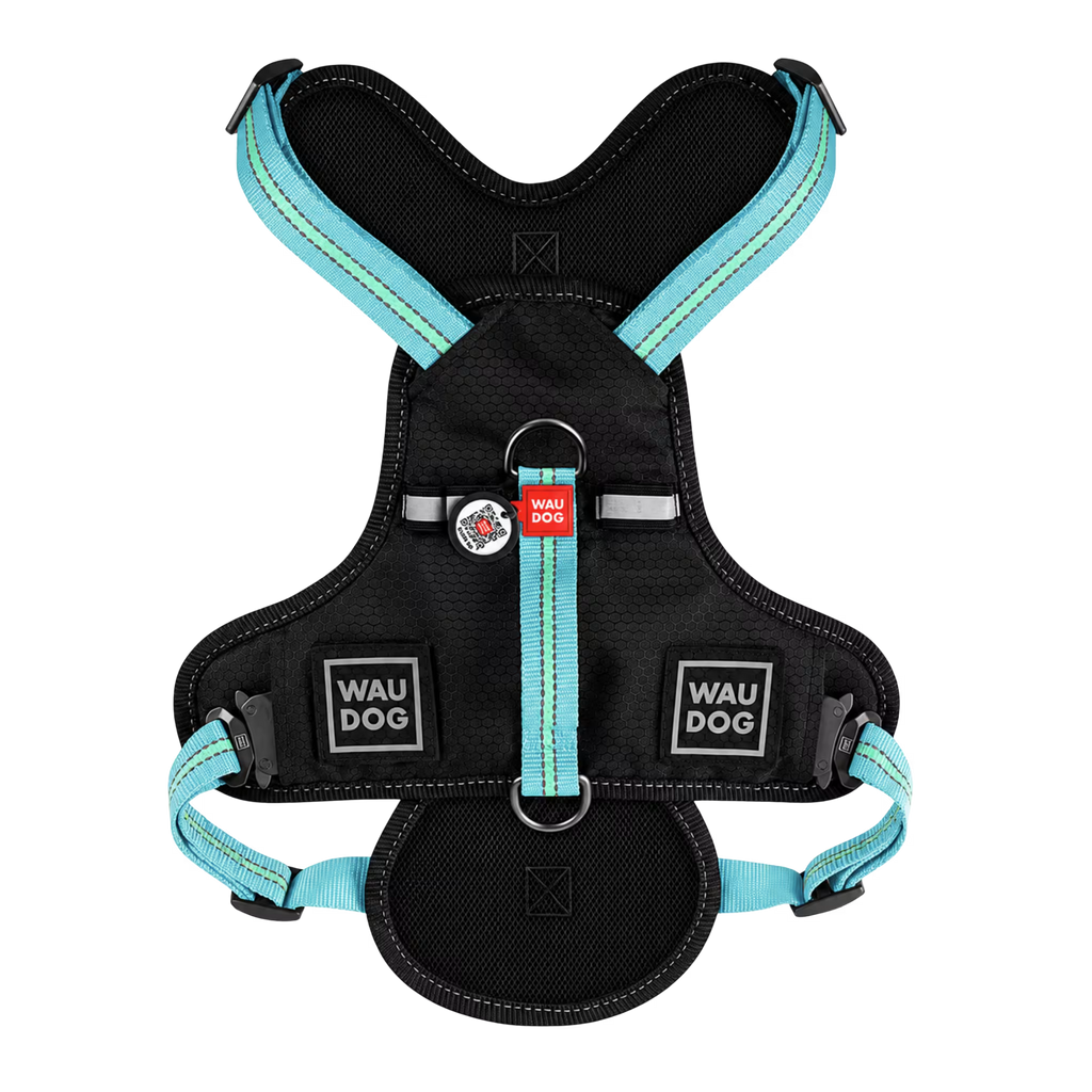 Safe Ergonomic Dog Harness with QR ID Tag