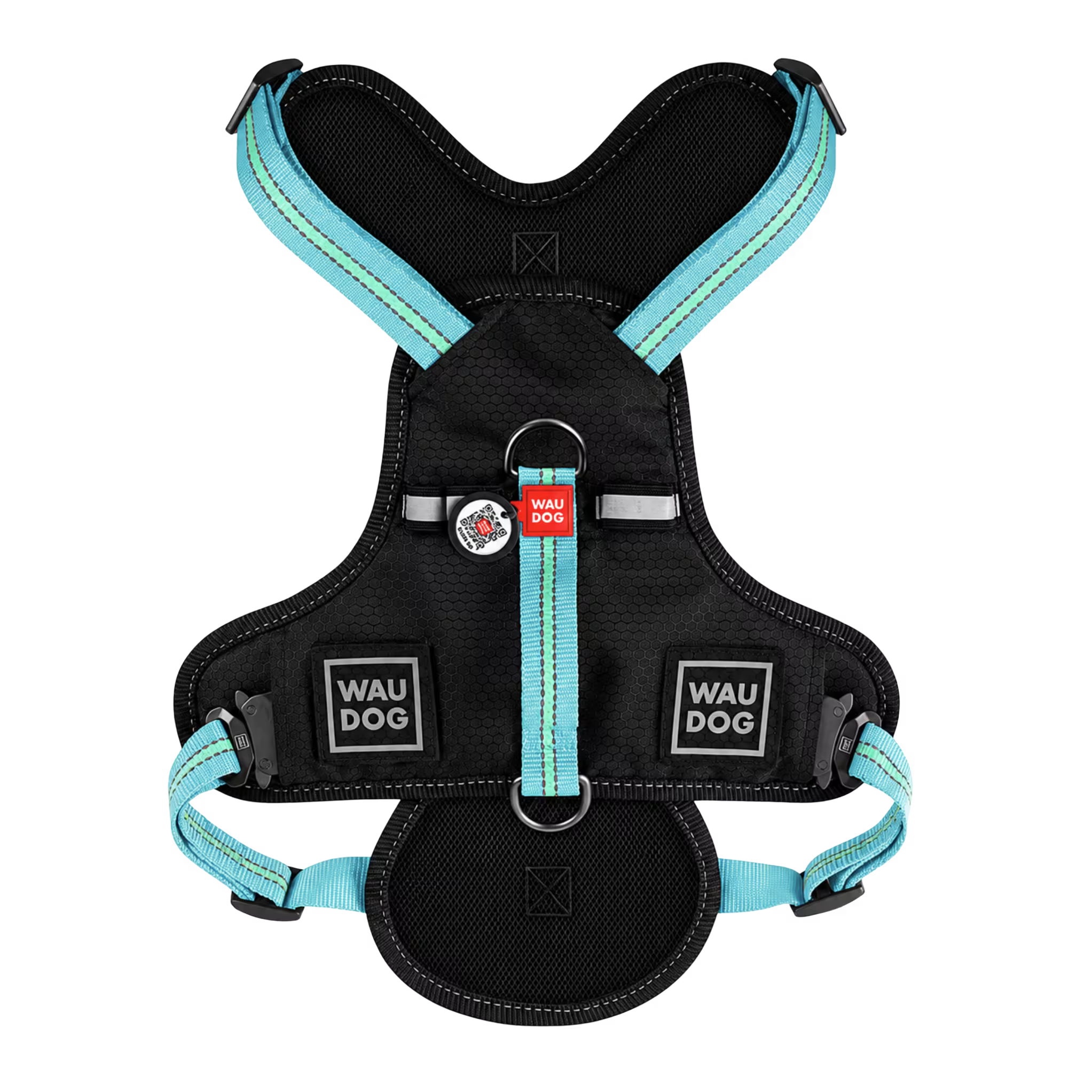 Safe Ergonomic Dog Harness with QR ID Tag