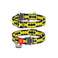 Batman Dog Collar with QR ID Tag