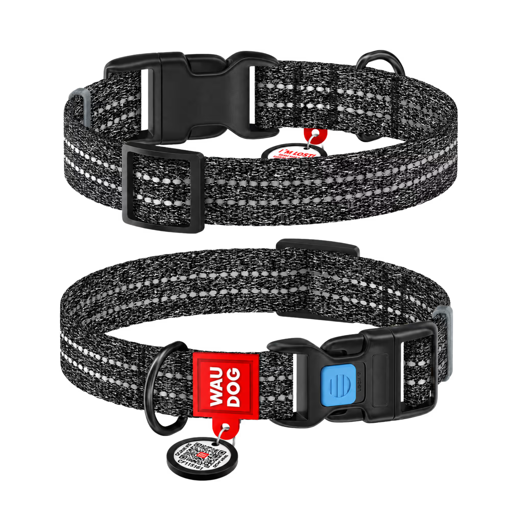 Eco Cotton Dog Collar - with Smart QR ID Tag