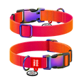 Gradient Recycled Nylon Dog Collar with QR Passport