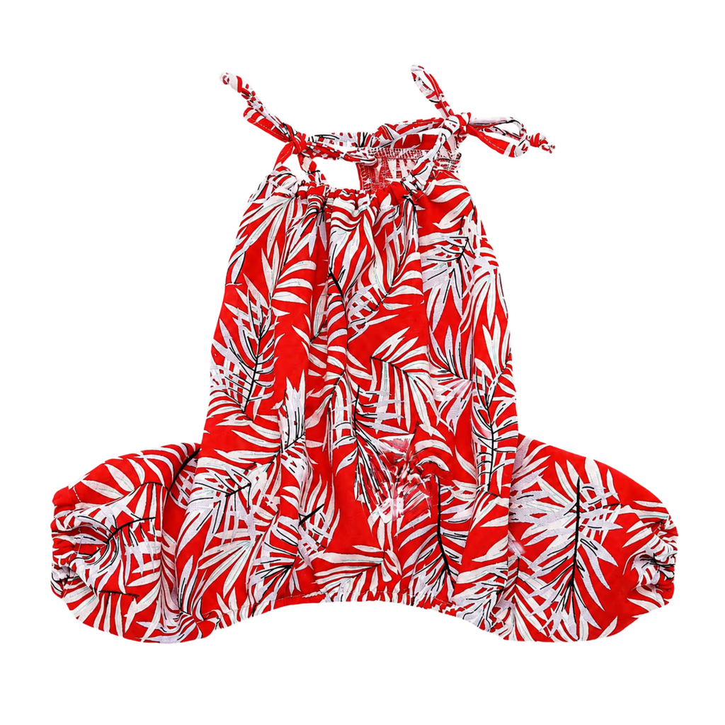 Linen Dog Romper Lightweight Summer Clothing