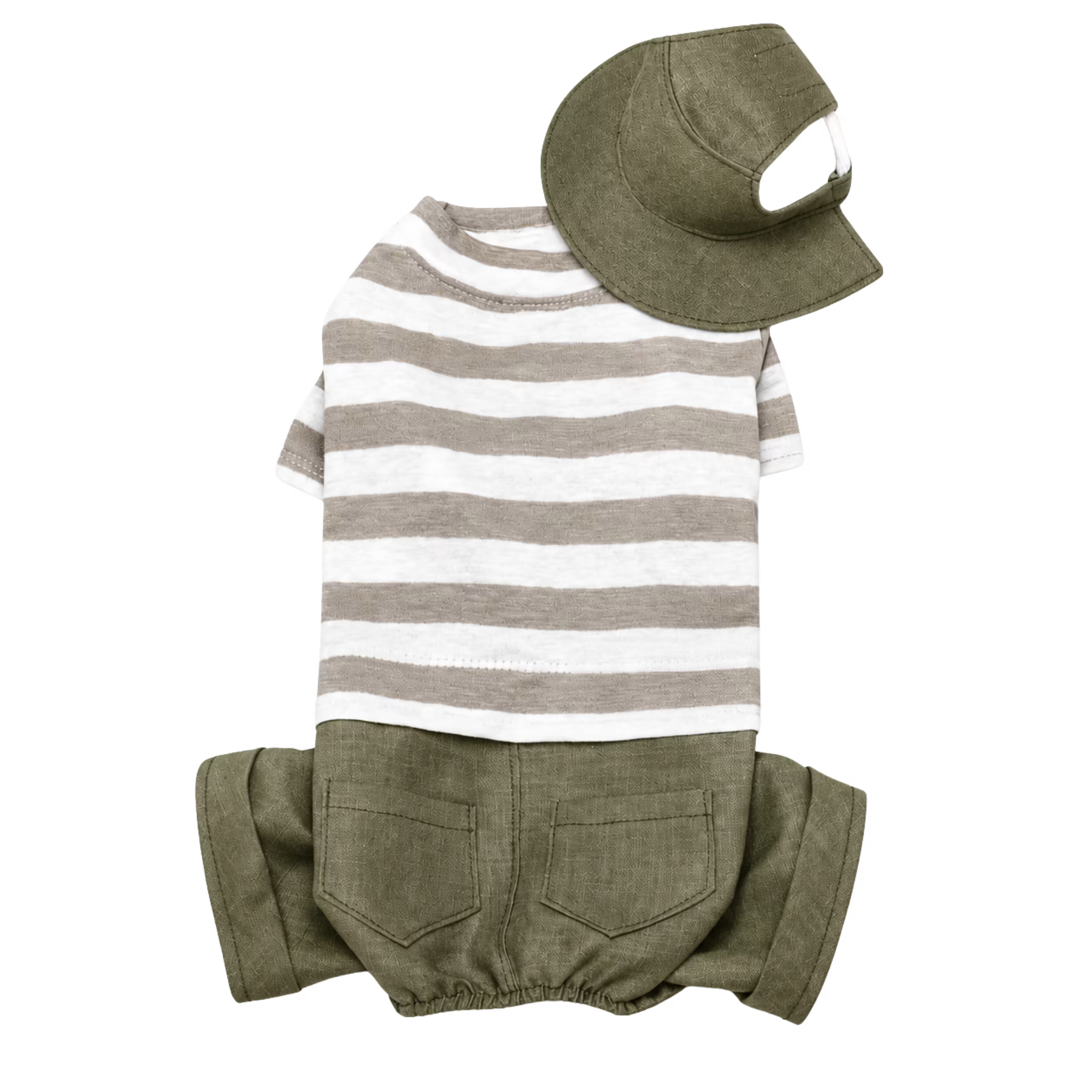 Dog Outfit with Matching Sun Hat