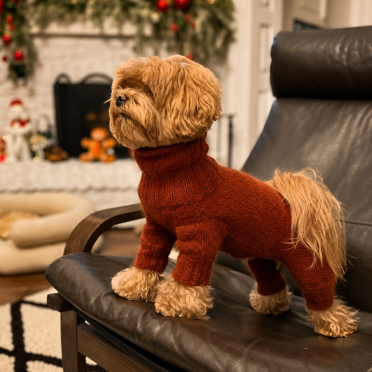 Warm Fluffy Dog Sweater