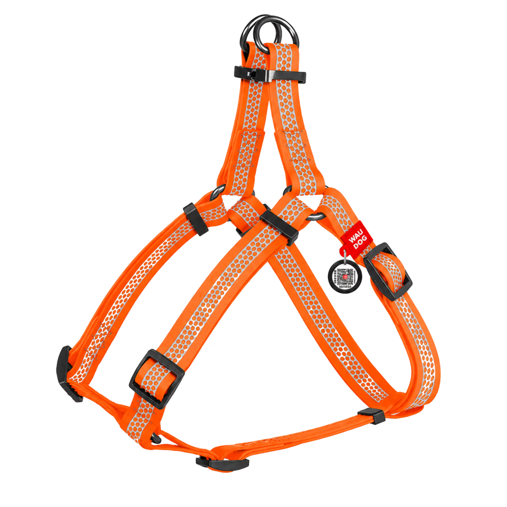 Waterproof Reflective Dog Harness with QR ID Tag