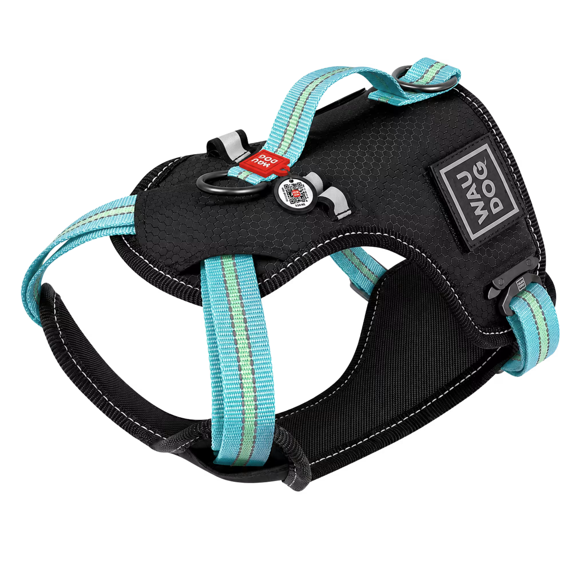 Safe Ergonomic Dog Harness with QR ID Tag