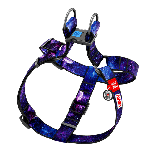 Nylon Dog Harness with Smart QR ID Tag - NASA21 Collection