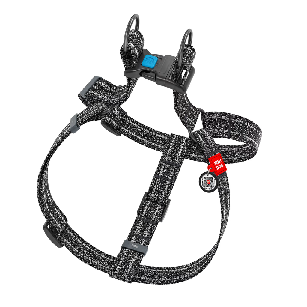 Eco Cotton Dog Harness - with Smart QR ID Tag