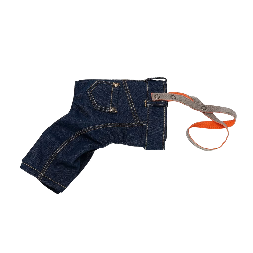Jeans and Cap Denim Set for Small Dogs
