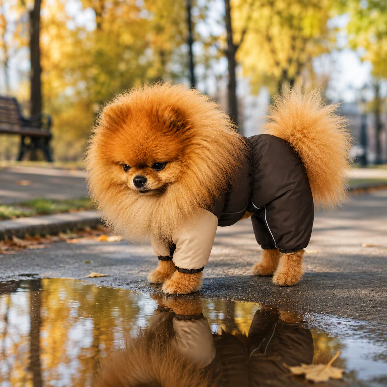 Waterproof Dog Raincoat for Pomeranians