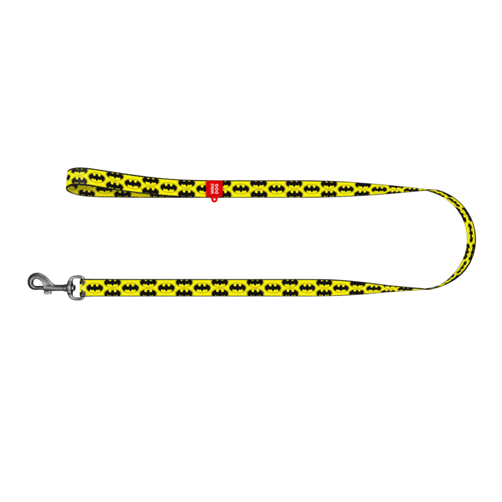 Batman Dog Leash with QR ID Tag