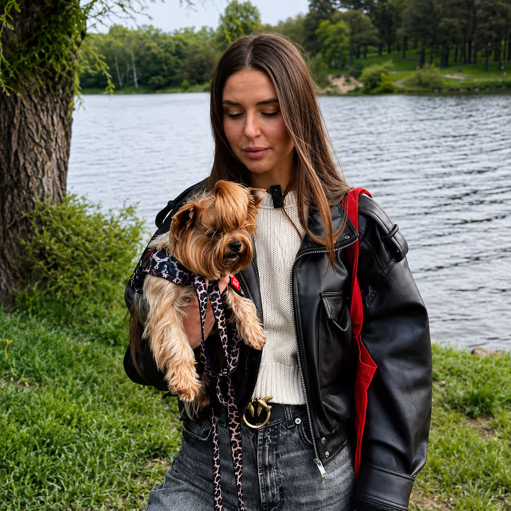 Nylon Dog Leash - Leopard Collection