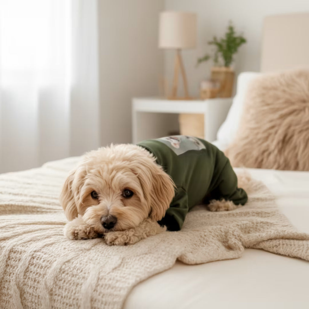Cozy Knit Dog Jumpsuit