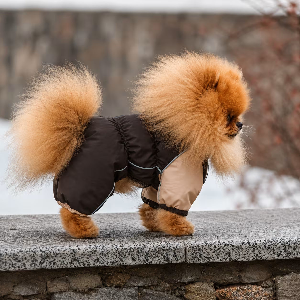 Waterproof Dog Raincoat for Pomeranians
