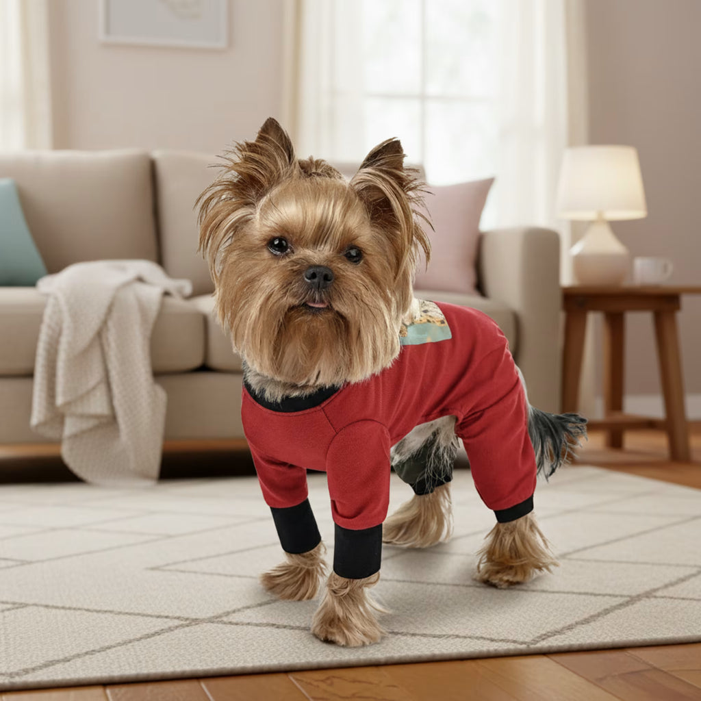 Cozy Knit Dog Jumpsuit