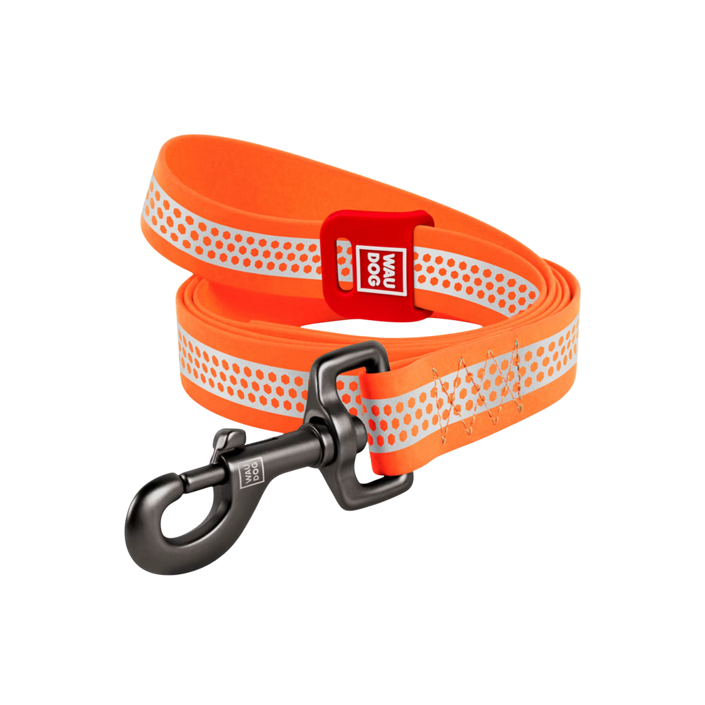 Waterproof Reflective Dog Leash with QR ID Tag