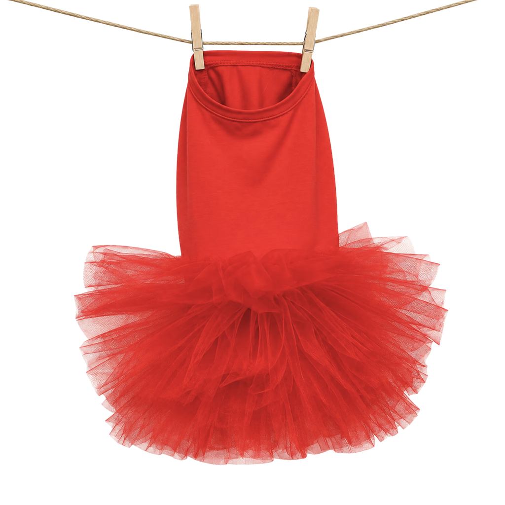 Tu-Tu Dog Dress – Soft Cotton Tulle Dress for Small Dogs