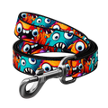 Nylon Dog Leash – Monsters & Oranges Collection