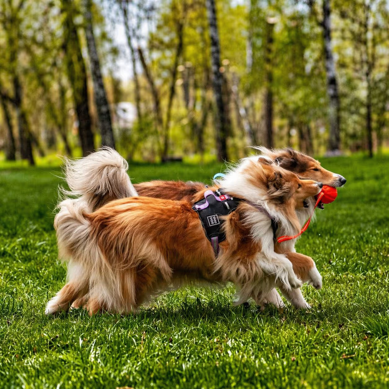 LIKER Line Dog Ball with Long Rope