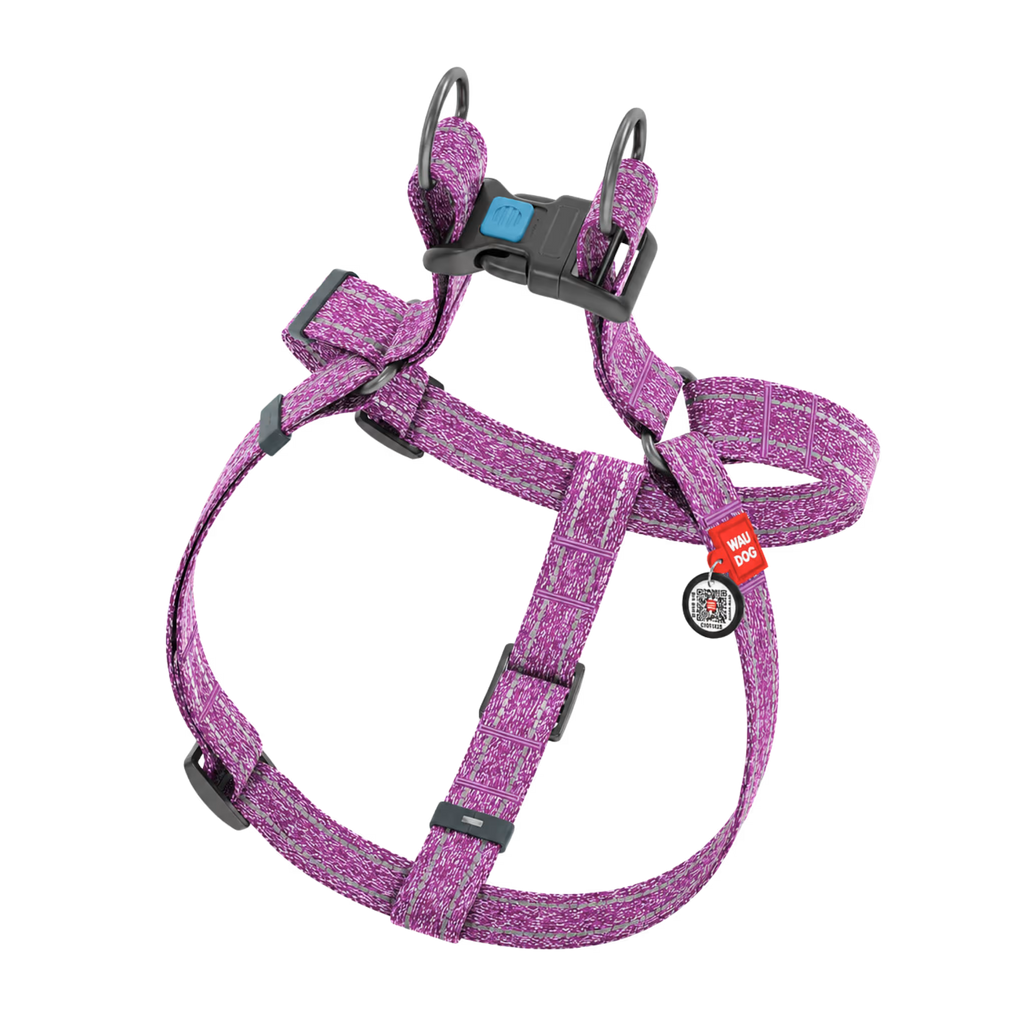 Eco Cotton Dog Harness - with Smart QR ID Tag