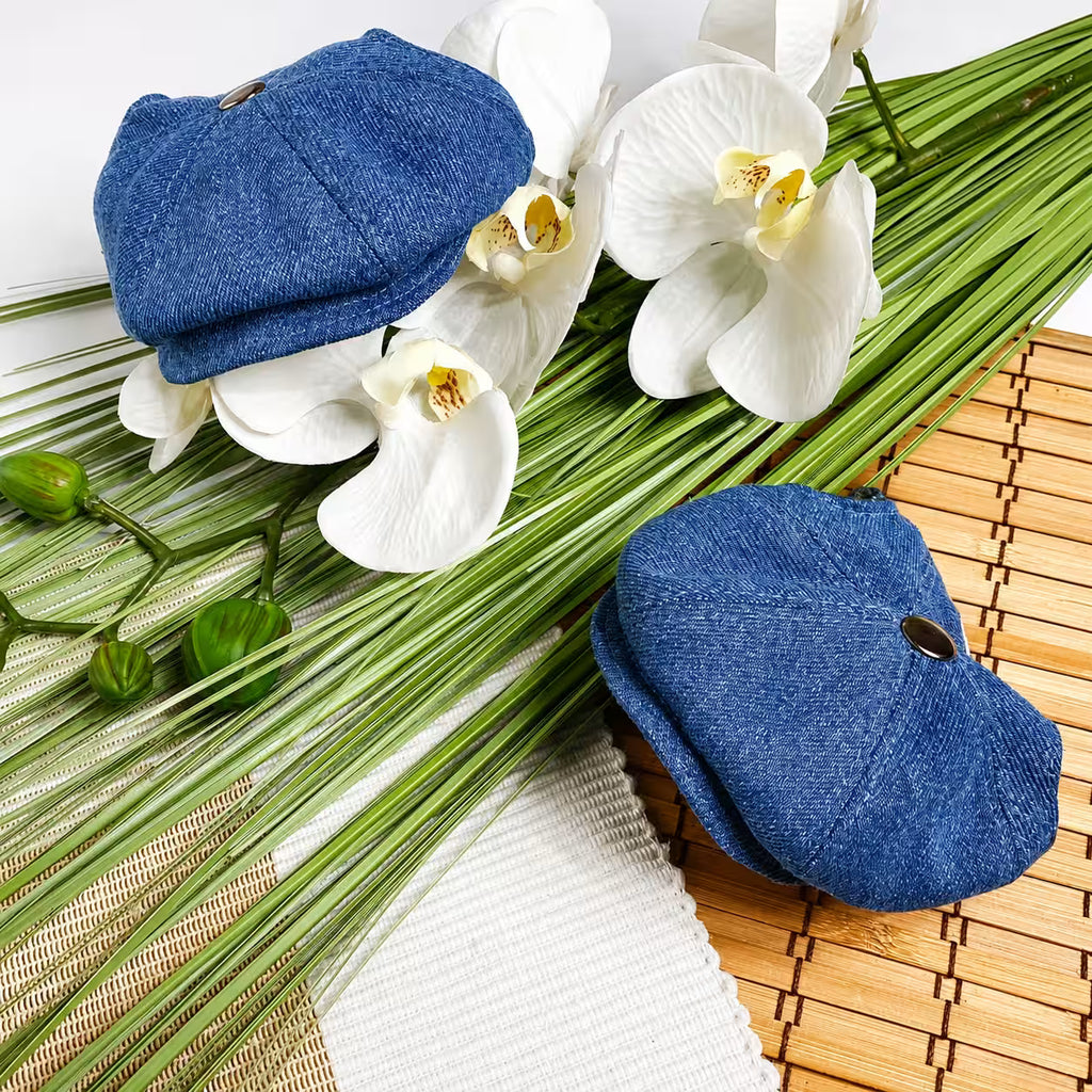 Jeans and Cap Denim Set for Small Dogs