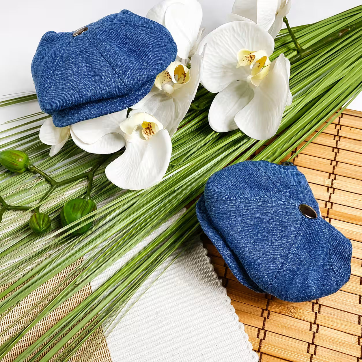Jeans and Cap Denim Set for Small Dogs