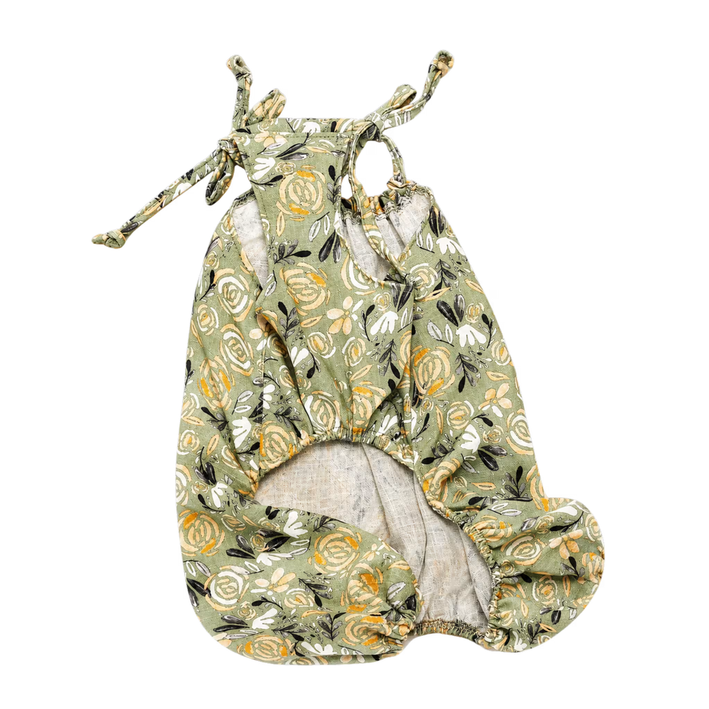 Linen Dog Romper Lightweight Summer Clothing