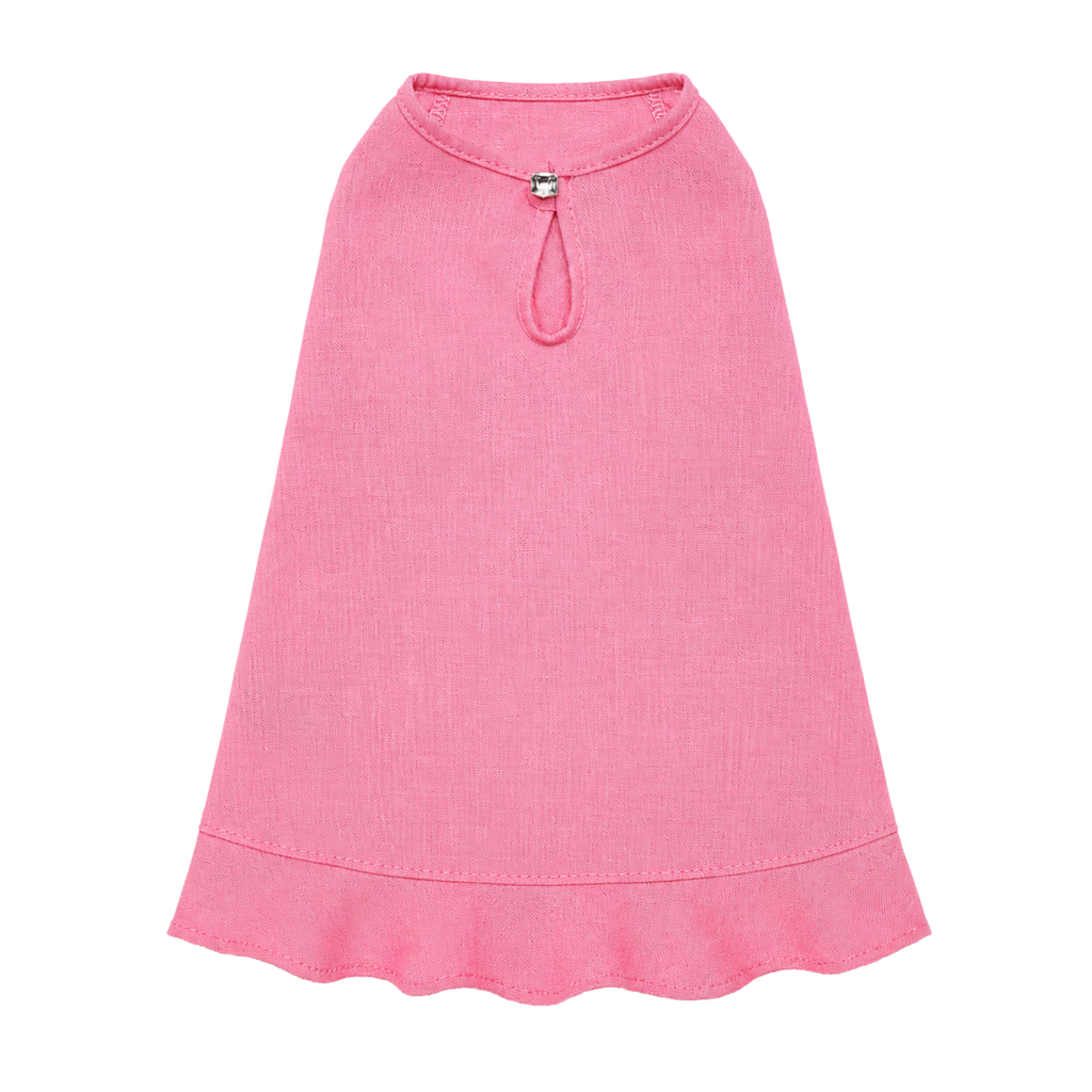 Sophie Linen Dog Dress – Breathable Summer Dress for Small Dogs