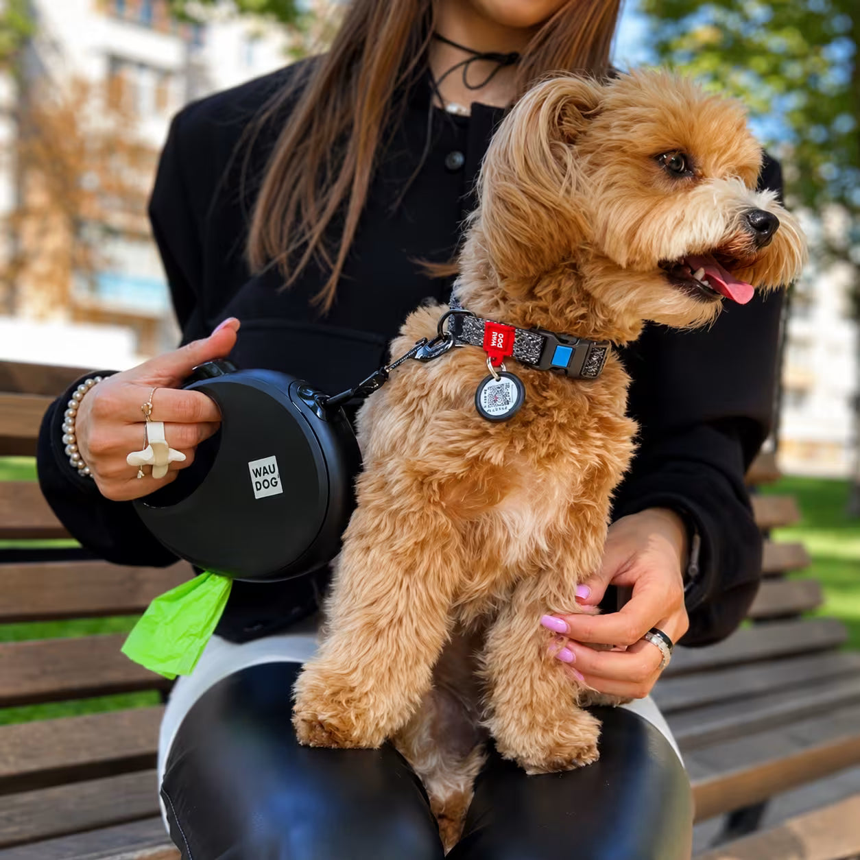 Eco Cotton Dog Collar - with Smart QR ID Tag