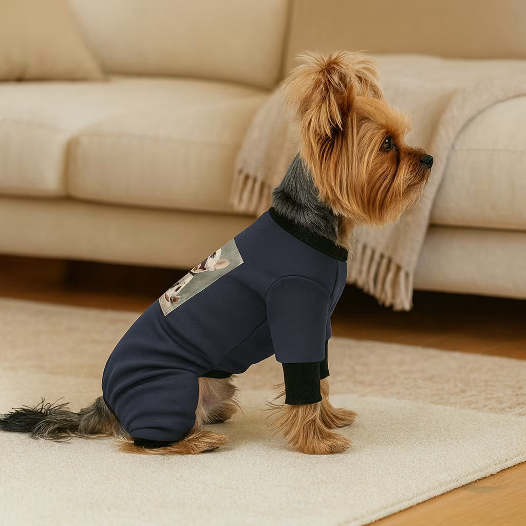 Cozy Knit Dog Jumpsuit